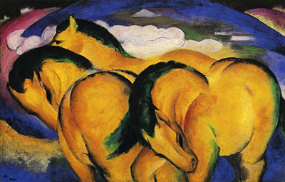 Little Yellow Horses Franz Marc